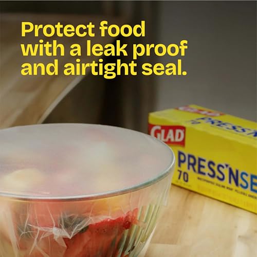 Image of Glad Press'N Seal Food Plastic Wrap, 70 Square Foot Roll (Package May Vary)
