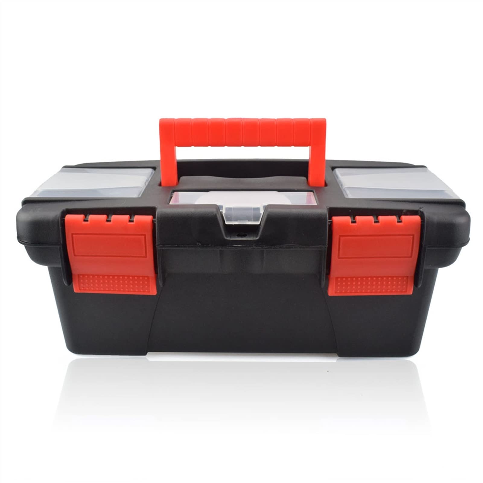 Photo 1 of Tool boxes portable tool box Tool Box Double Layer Compartment Storage Organizers Toolbox for Hardware Tool Soldering Iron Accessories Tool Case Tool box organizers and storage (Color : Red Tool Box
