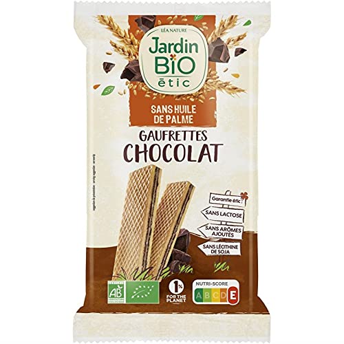 JARDIN BIO - Fine Gaufrette Chocolat Bio De 200G - Lot De 4 - Vendu Par Lot