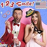 Premium Birthday Photo Booth Props Kit - 54 pc, Multicolored - Happy Birthday Party Fun Photobooth Selfie Accessories - for Adults & Kids - Funny Photoshoot w/Friends - by PixiPy - Image 2