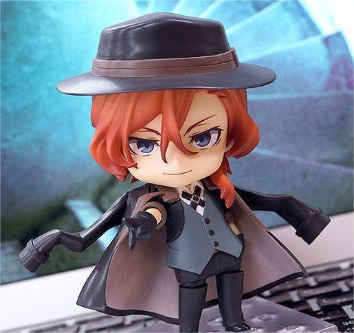 Miniatura 7 de Figuras de anime Dazai Osamu Nakahara Chuuya Ryunosuke Q Versión Figura de acción Figura de acción de PVC Carácter de dibujos animados Estatua