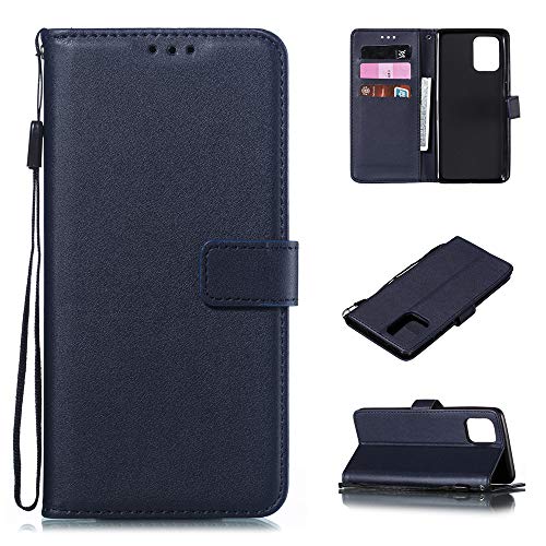 Asuwish Compatible With Samsung Galaxy S10 Lite Wallet Case And Credit Card Holder Slot Kickstand Folio Flip Cell Accessories Hybrid Phone Covers For Glaxay S10Lite S 10 10S Galaxies A91 Blue cover