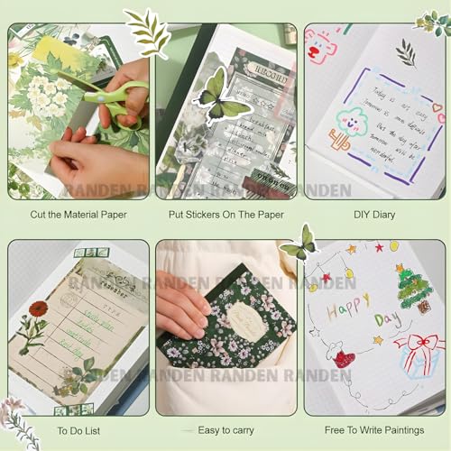 Image of RANDEN Paradise Journaling Kit, 346PCS Vintage Scrapbook & Stationery Set with Aesthetic Stickers, Ephemera Pack and Journal Supplies for Bullet Journals, Planners, Albums & Creative Crafts (PARADISE)