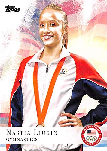 Nastia Liukin trading card (Gymnastics USA) 2012 Topps Olympics #43