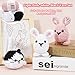 Beginners Yarn for Crocheting, Easy Crochet Yarn for Beginners, 3 Pack × 1.8 oz Amigurumi Yarns, Bunny Crochet Kit, Thick and Soft, Easy-to-See Stitches, Worsted Medium # 4, Cotton-Nylon Blend