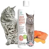 PET CARE Sciences 16fl Oz Liquid Cat Weight Gainer – High Calorie Cat Food Appetite Stimulant – High Calorie Booster for Cats – Supports Energy, Metabolism & Weight – Salmon Flavor – Made in The USA