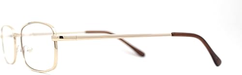 Miniatura 4 de SA106 Lentes transparentes con borde ovalado extra estrecho de metal redondo retro vintage