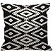 HGOD DESIGNS Housses de Coussin Aztèque géométrique modèle noir et blanc Taies d'oreillers Maison Décoration Pour Hommes Femmes Garçon Fille Chambre Salon Canapé Voiture Coussins Oreillers 45 x 45 cm