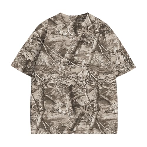 T-shirt surdimensionné camouflage Y2k manches courtes petit
