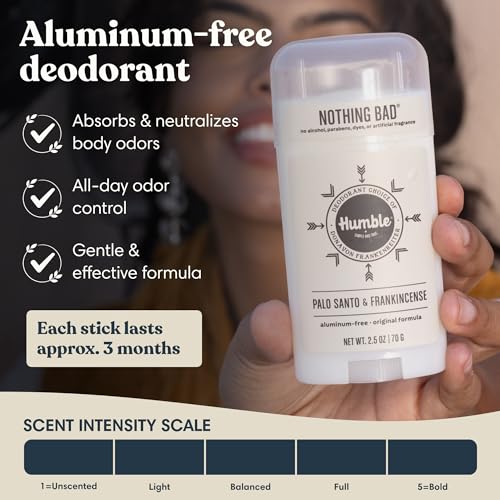 Image of Humble Aluminum-Free Deodorant Stick, Palo Santo & Frankincense - 2 Pack