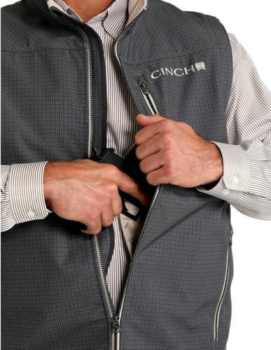 Cinch Men's Conceal Carry Grey Bonded Vest2