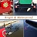 CZC AUTO 12V LED Submersible Trailer Tail Light Kit for Under 80 Inch Boat Trailer Marine with 18G Pure Copper Wiring Harness