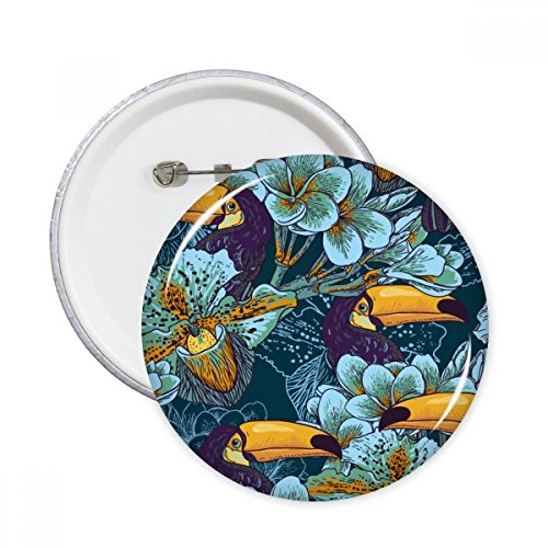 Badge bouton motif oiseau continu XL idéal pour embellir un sac à dos d'école ou de voyage