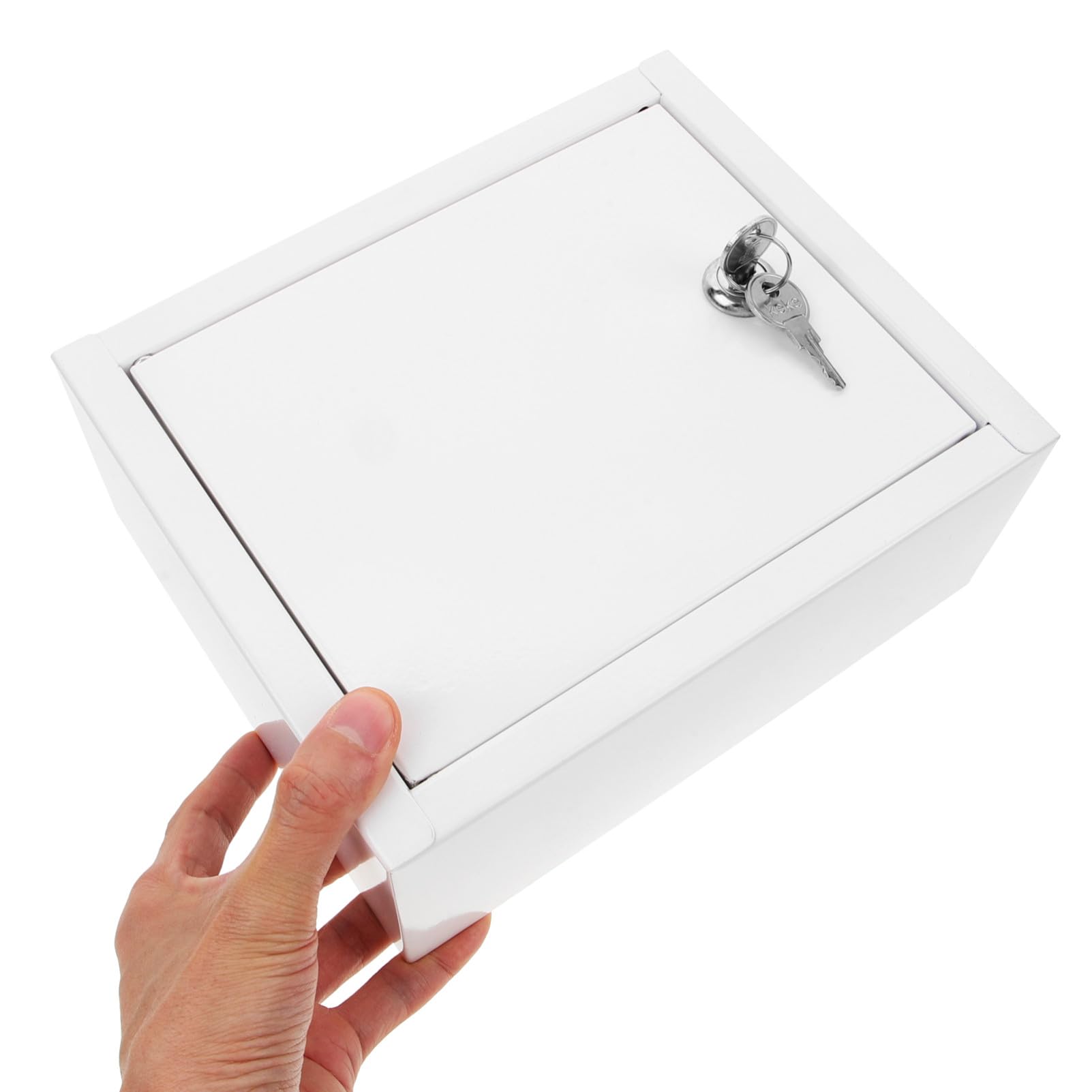 Caja de Leche de Hierro con Cerradura para Pared, Almacenamiento Seguro para Botellas de Leche y Correspondencia, Capacidad Adecuada para Jardín y Oficina
