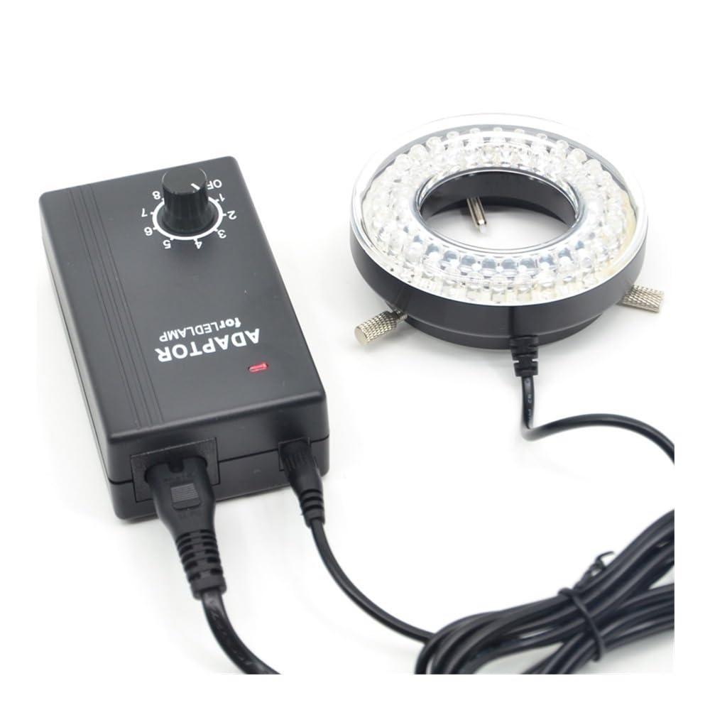 Microscope 60pcs Bulbs Microscope Ring Light 45mm Inner Size LED Ring Light Lamp Illuminator