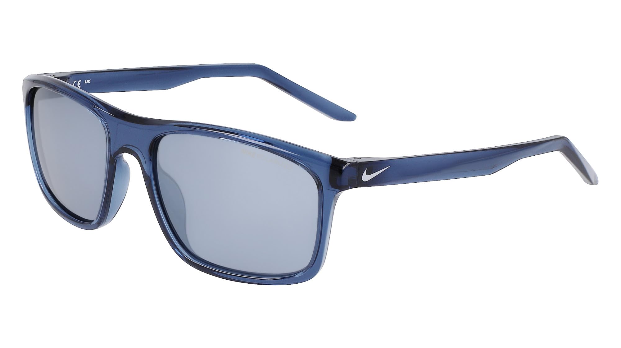 NIKE Gafas de sol FIRE L P N IU4690X - Rectangular activo, Lente 58 mm, MATTE MYSTIC NAVY/POLAR SILV