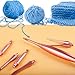 Svartur Interchangeable Crochet Hook Set with 12 Hooks – Ergonomic Crochet Hooks Large Handle, US Sizes E-4 to N-15 (3mm–10mm), Smooth & Lightweight, Crochet Kit with Storage Case, Pink