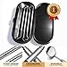 Dental Tools Plaque Remover Teeth Cleaning Tool﻿s Kit 6 Pcs Dental Care Kit Stainless Steel Dental Pick Tartar Remover Tool for Home/Travel/Pet Care-Storage Case Included