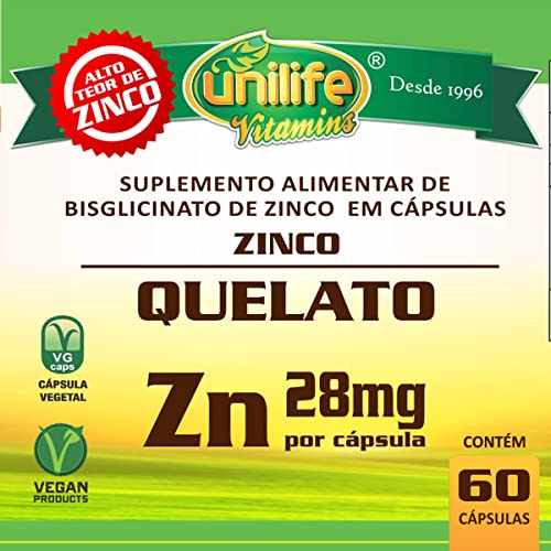 Zinco Quelato cápsulas 60 cápsulas Unilife