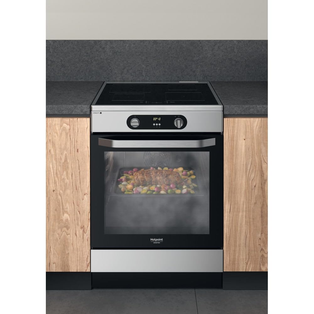 Cucina elettrica a libera installazione Hotpoint: 60 cm, - HS68IQ8CHX/E
