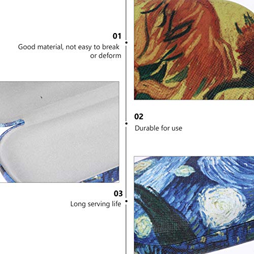 DOITOOL 2Pcs Óculos Caso Portátil Pintura A Óleo de Girassol Céu Estrelado Casca Dura Casos Óculos p