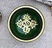 DharmaObjects Tibetan Meditation Om Mani Singing Bowl/Cushion/Mallet (Green)