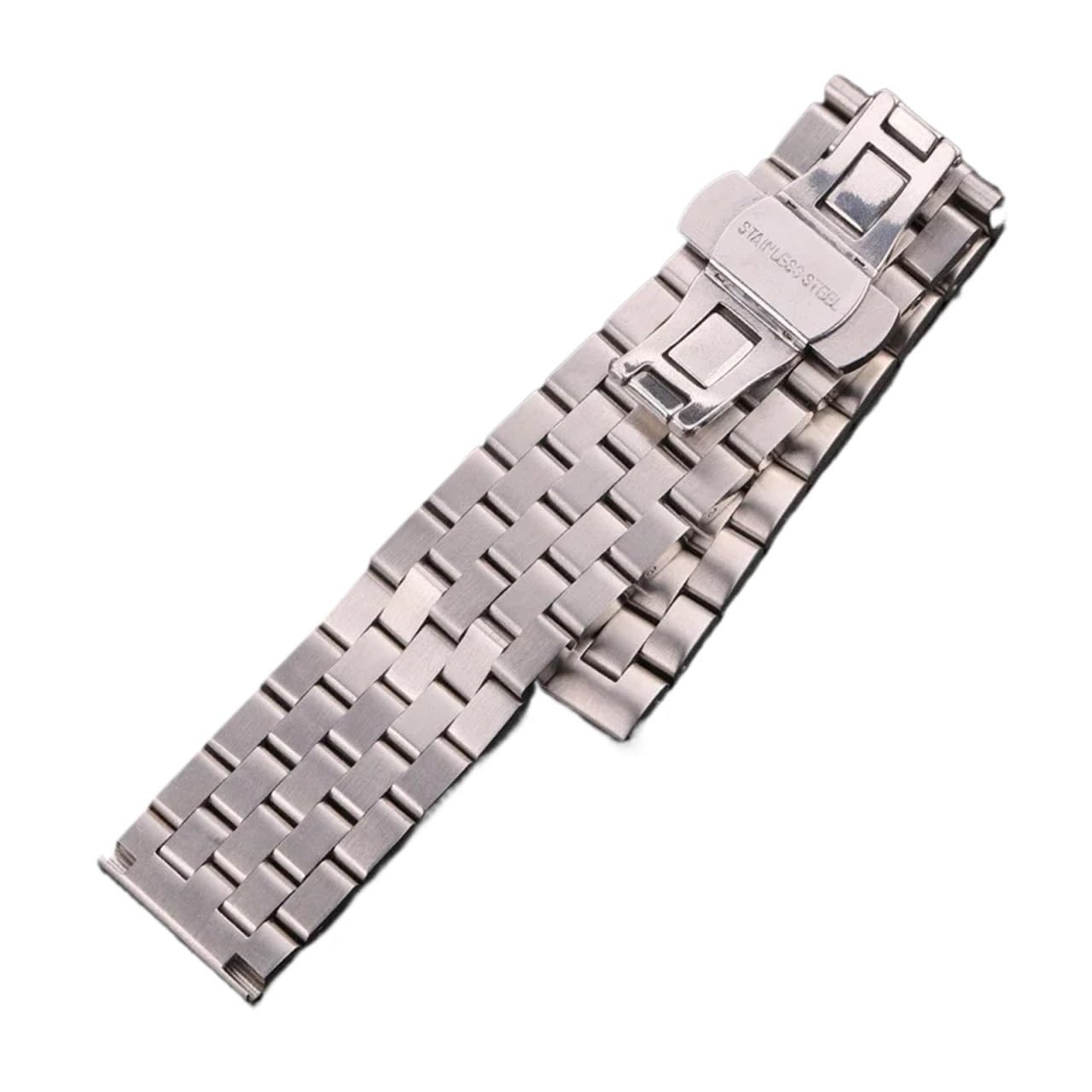 yingyingjia Bransoleta Ze Stali Nierdzewnej Do Zegarka 20 Mm 22 Mm 24 Mm 26 Mm Pasek Ze Szczotkowanego Metalu W Kolorze Srebrnym Z Zapięciem Zatrzaskowym Dla Mężczyzn I Kobiet