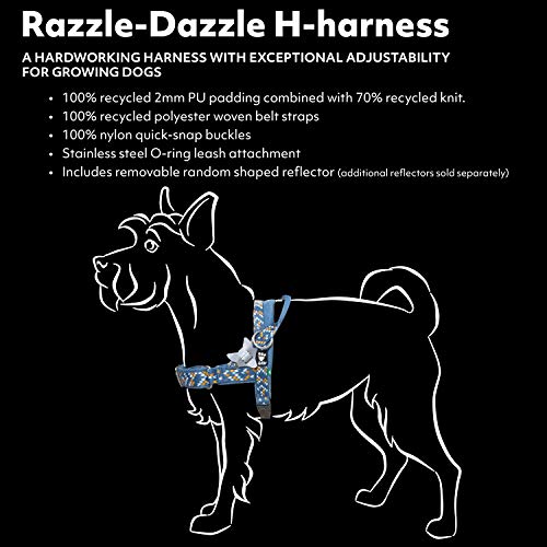 Hurtta Razzle-Dazzle H-Geschirr, 55,9–66 cm