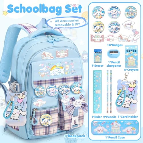 KIEAL School Backpack with Accessories