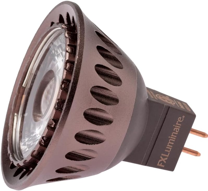 FX Luminaire MR16 ECO Friendly LED Bulbs, 50W Replacement Landscape Lamps, 2700K Floodlight Bulb, 40° Beam Angle, Outdoor Rated with 40,000+ Hour Lifespan