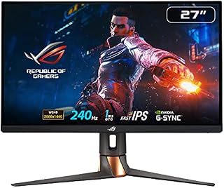 ASUS ROG SWIFT PG279QM NVIDIA G-SYNC Gaming Monitor â 27 inch QHD (2560 x 1440), NVIDIA Reflex Latency Analyzer, 240 Hz, Fast IPS, 1 ms (GTG), DisplayHDR 400