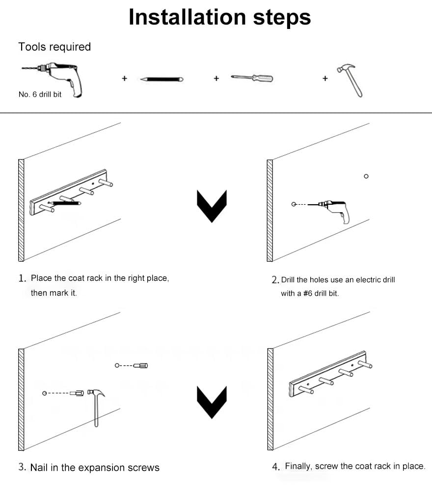 Wandgarderoben Wand mit 3 Haken Garderobenleiste Bambus Holz Kleiderhaken zum Schrauben 2er Set Hakenleiste Garderobe Flur Korridor Schlafzimmer Wandhaken für Jacken Taschen Schlüssel Mäntel