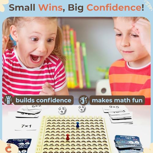 Multiplication Games, tablero Montessori 12x12 madera miniatura 5