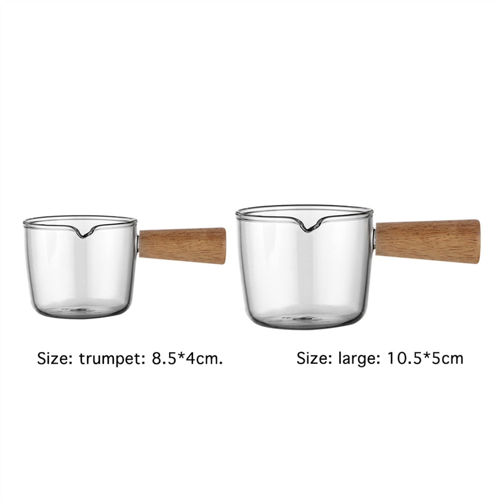 Milchkännchen, Soßenschüssel, Wasserbecher, Milchkännchen, Kaffeesahne, Zucker, Soße, großes Mini-Espressoglas mit Henkel, multifunktionaler Essig
