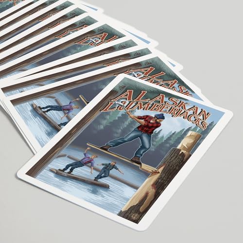 Baraja de Naipes Póker Alaskan Lumberjacks 52 Cartas miniatura 5