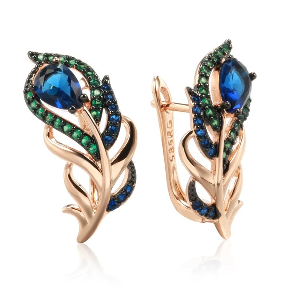 Shining Diva Fashion 18K Rose Gold Plated Bali Earrings for Women and Girls