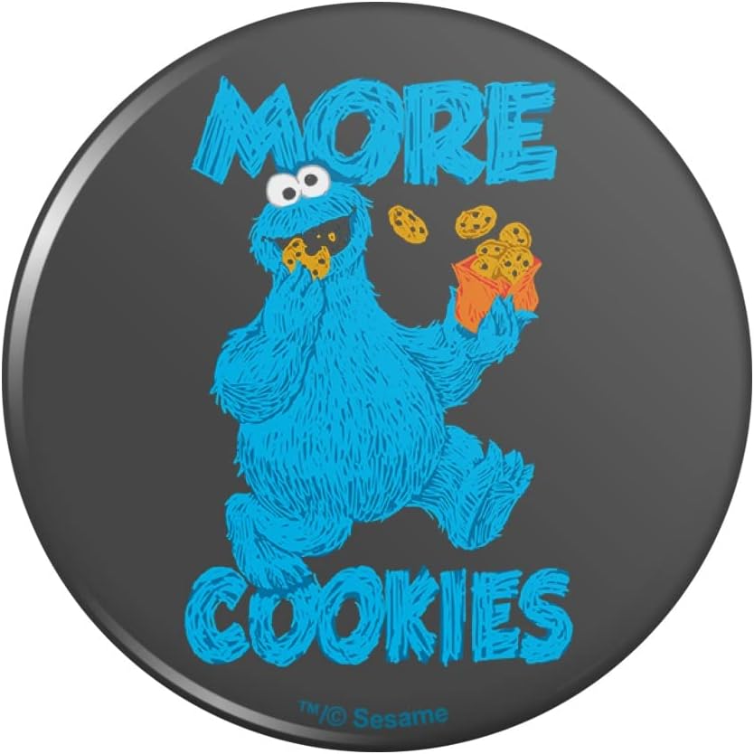 Sesame Street Cookie Monster More Cookies Kitchen Refrigerator Locker Button Magnet