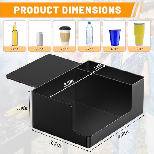 Soporte magnético para bebidas y teléfono para parrilla miniatura 2