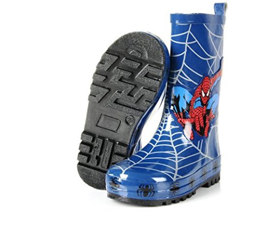 Spider-Man Boy Kids Wellington Boots Wellies Rain Boot (Toddler/Little Kid) (13M US Little Kid) Blue