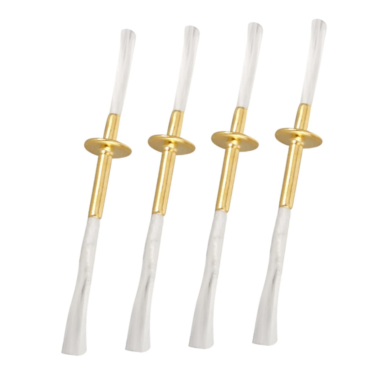 Yardenfun 4pcs Oil Lamp Wick Tube Holder Alloy Construction for Use Multi-lamp Compatible for Ceremonies Decorations