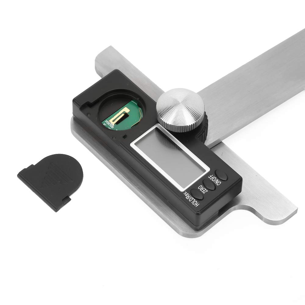 Medidor de Ángulos Digital 0-180° Resolución 0.01° Goniómetro Preciso para Carpintería y Construcción Acero Inoxidable 120x150mm con Pantalla LCD Versátil y Fiable