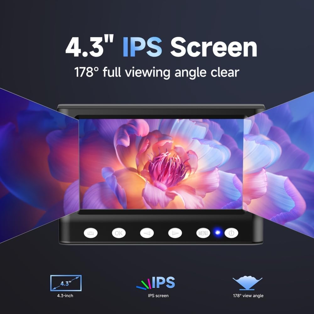 コイン顕微鏡 - 4.3インチLCDデジタル 1000X、1080P USBコイン顕微鏡 (32GB TFカード内蔵)エラーコイン用