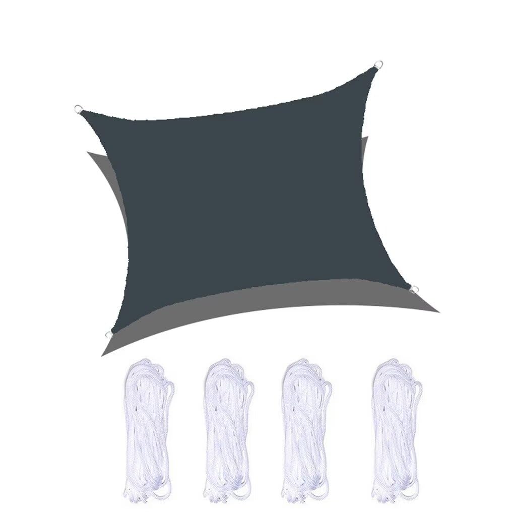Voile d'ombrage carré 6x6 m pour protéger la piscine et le jardin