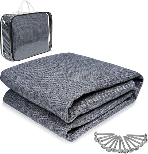 YRHome Alfombra para tienda de campaña, 2,5 x 2,5 m, base para tienda de campaña, para exteriores, camping, tienda de campaña, suelo de HDPE, suave para tienda de campaña, autocaravana con...