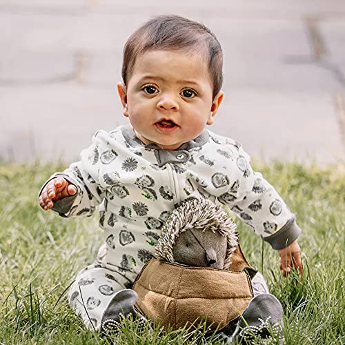 Image of Burt's Bees Baby unisex-baby Sleep & Play, Organic One-piece Romper-jumpsuit Pj, Zip Front Footed Pajama