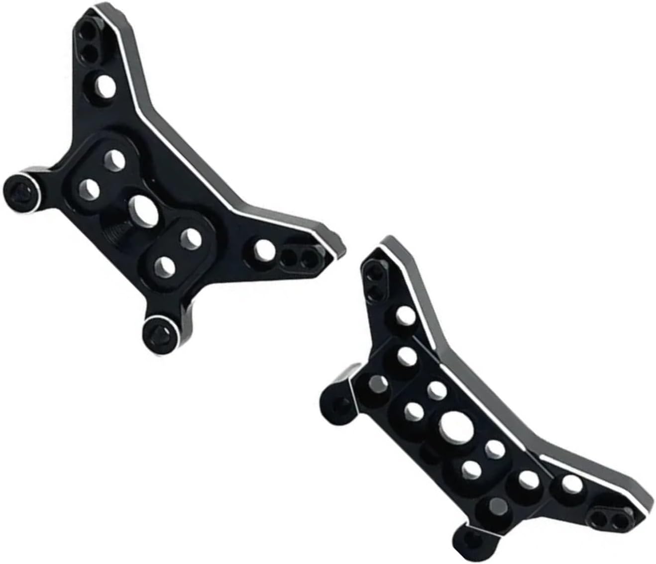 RC Models For MJX 14211 1/14 Metal Front And Rear Suspension Bracket Butterfly Frame Parts Remote Control Car Upgrade RC(Black)