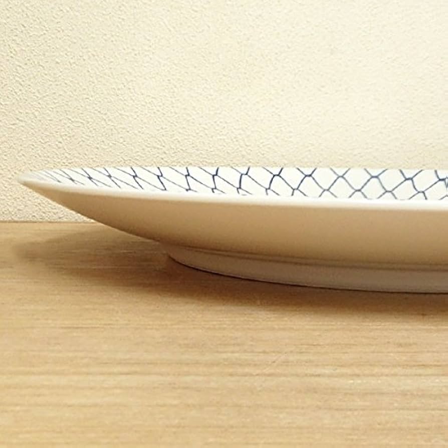 Amazon.co.jp: 大皿 丸皿12号 網目 万古焼 和食器 業務用 24a398