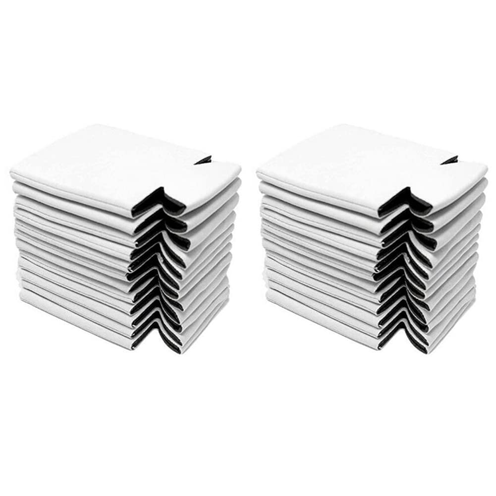 Mvosjfie White 20Pcs Neoprene Beer Can Cooler Drink Cup Bottle Sleeve Insulator Wrap Cover New