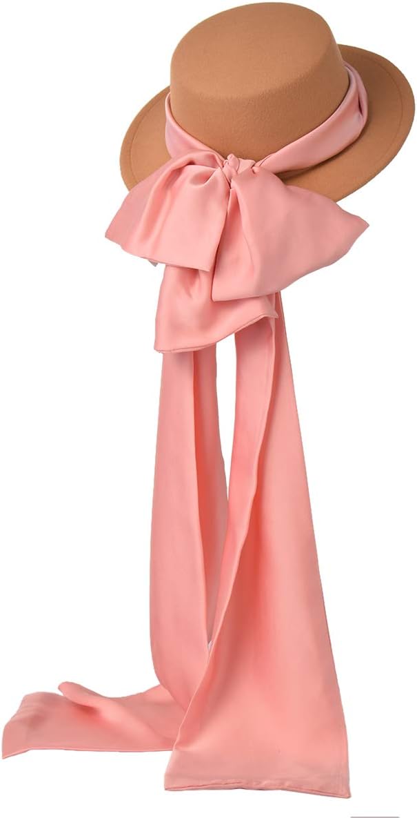 COSDREAMER Girls Women Tea Party Sun Hat Victorian Costume Bowknot Wide Ribbons Hats