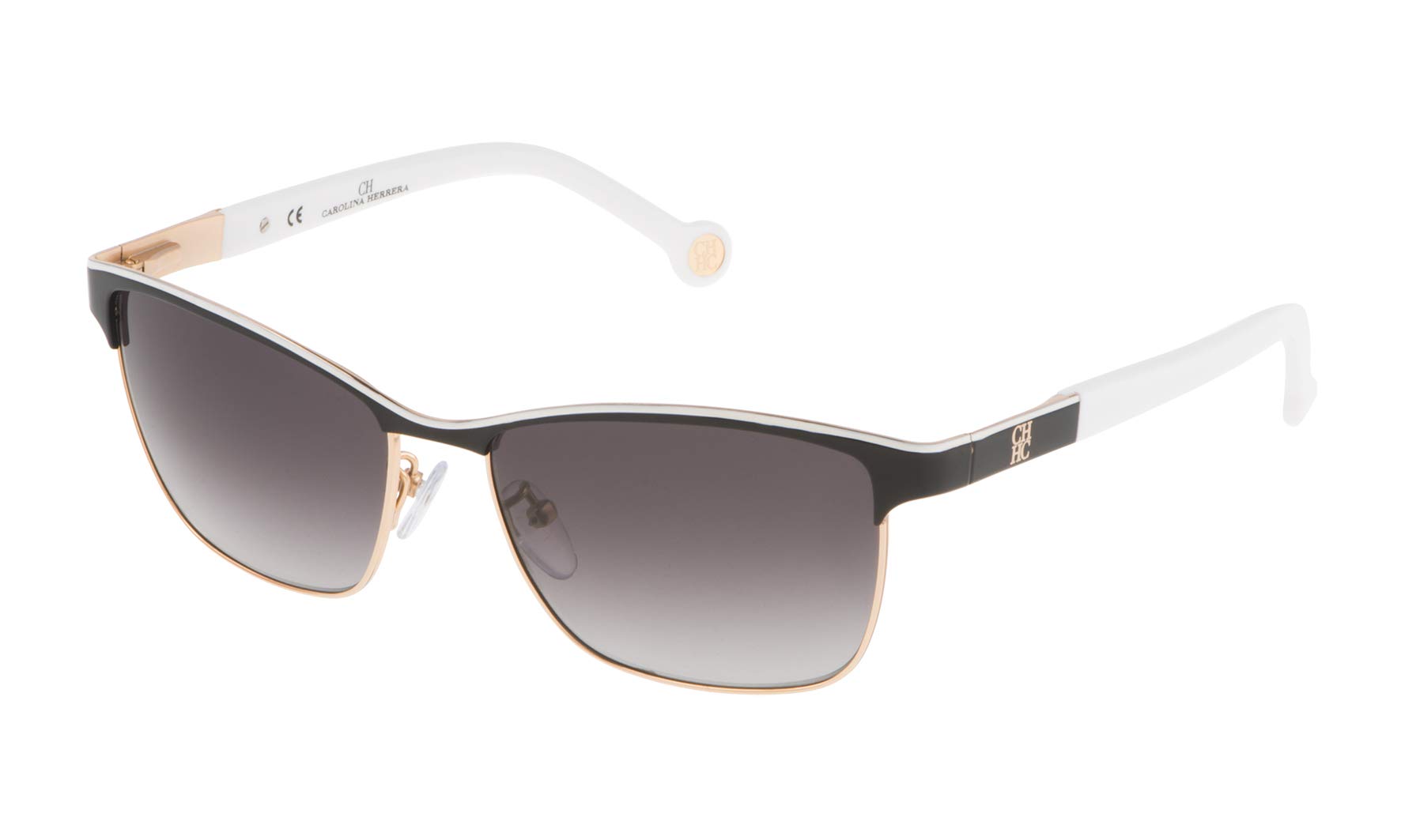 CAROLINA HERRERA SHE069560NP1 Gafas de sol, Deportivas, 56, Negro